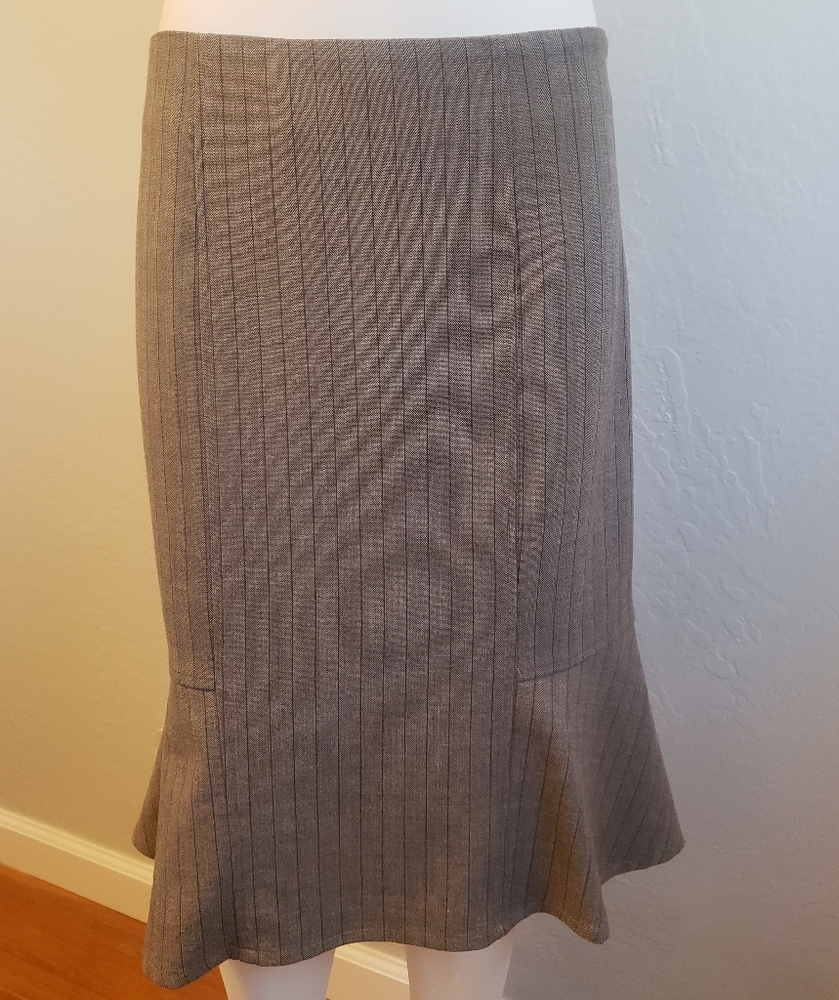 To The Max Brown Pleated Dress Skirt